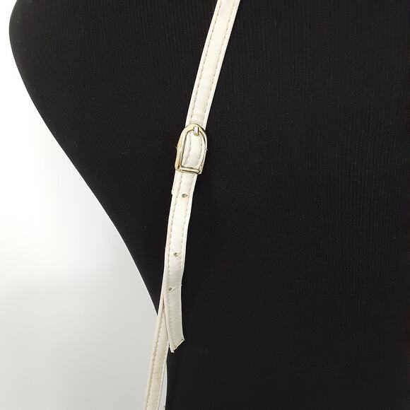 Whiting & Davis Vintage White Pearl Crystal Evening Bag Chainmail Crossbody Bag - Picture 11 of 16